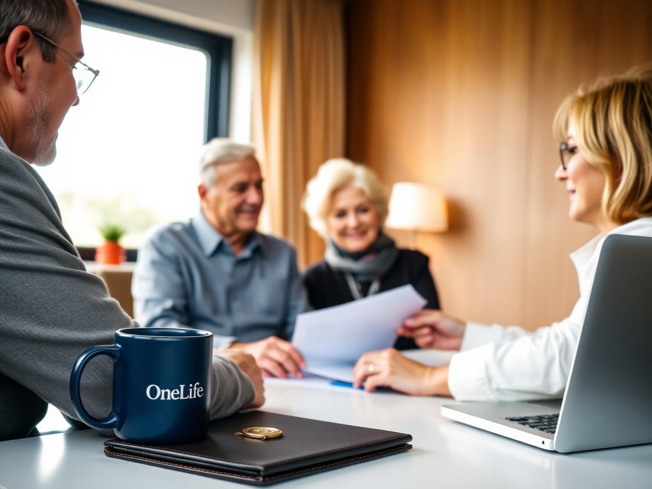 Medicare Leads — insurance agency scene